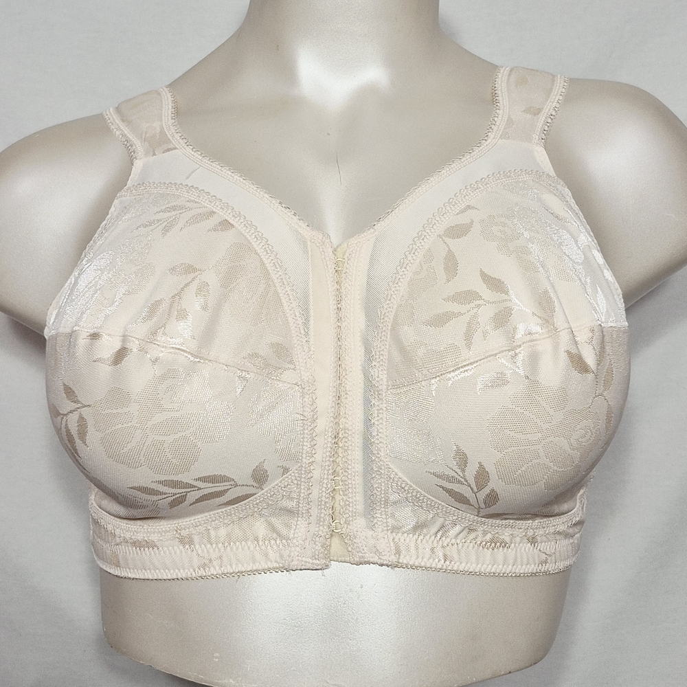 42DD‎ Playtex 4695 18 Hour Comfort Strap Front Close Bra Light Beige NWOT